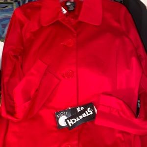 Red pea coat size 14 (new)